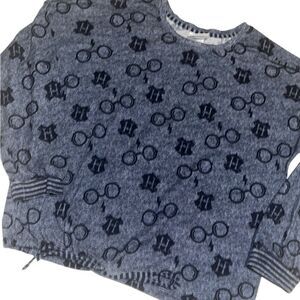 Harry Potter Themed Blue Pullover Long Sleeves Sweatshirt Size Large